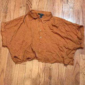 Button Down Crop Top